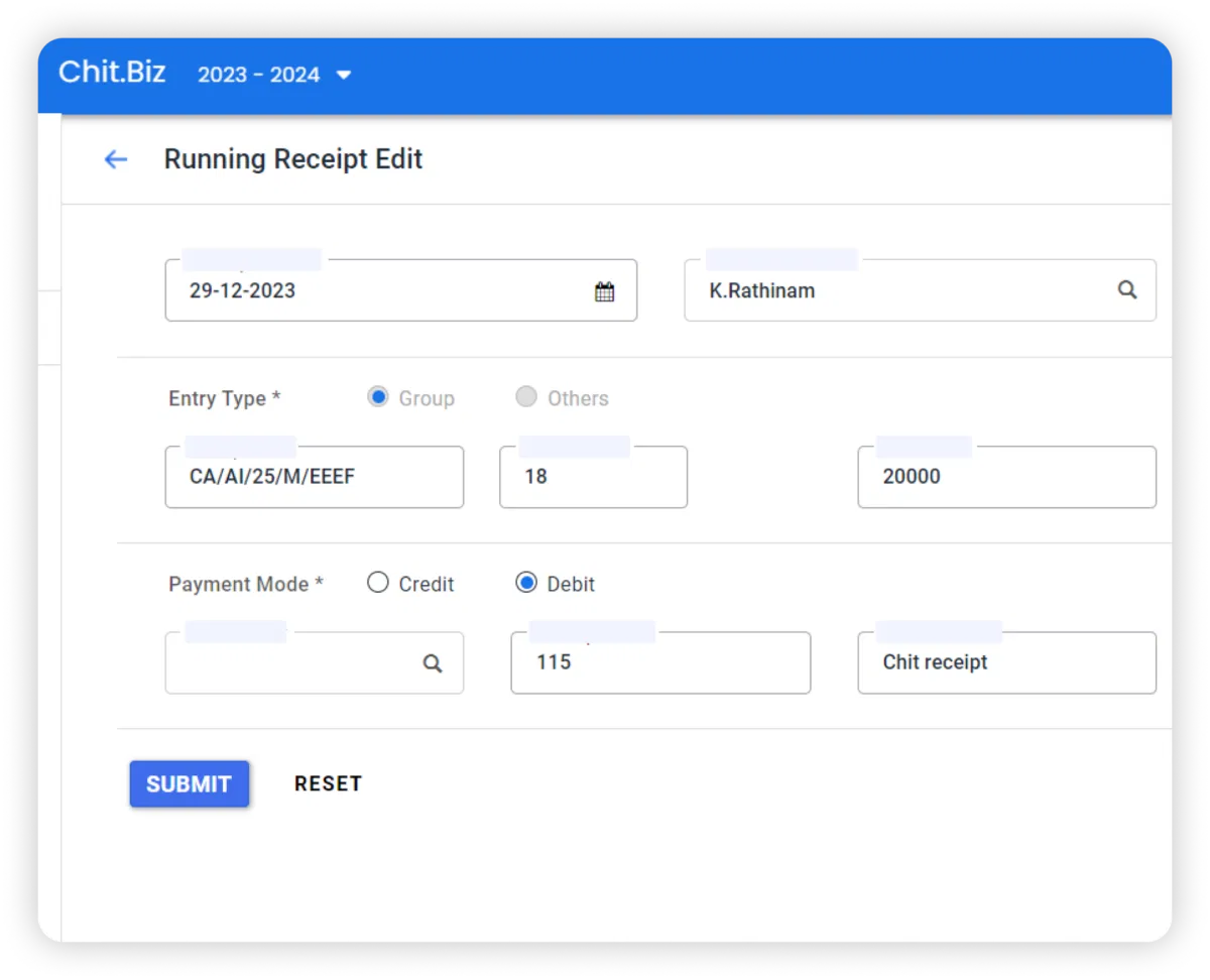 runninglist chitbiz